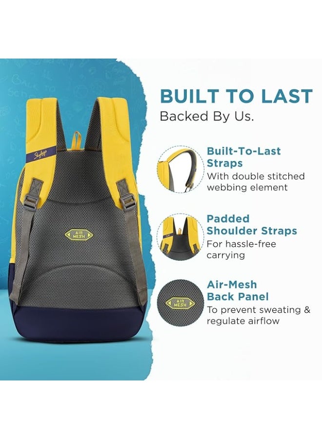 سكاي باجز Skybags Stash 38 Liters Casual Backpack for Boys and Girls | 3 Compartments, Quick Access Pocket, Organizer | Perfect for School & Travel - Unisex - Image 4